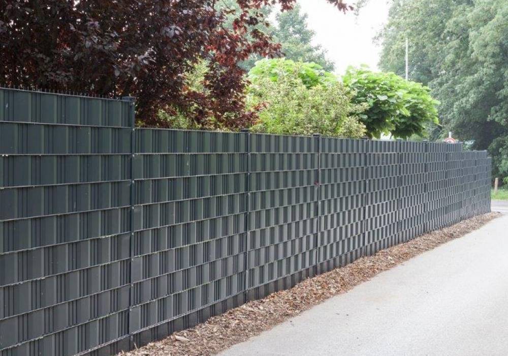 Sichtschutzstreifen Sichtschutzstreifen, Zaunanlage mit Sichtschutz
