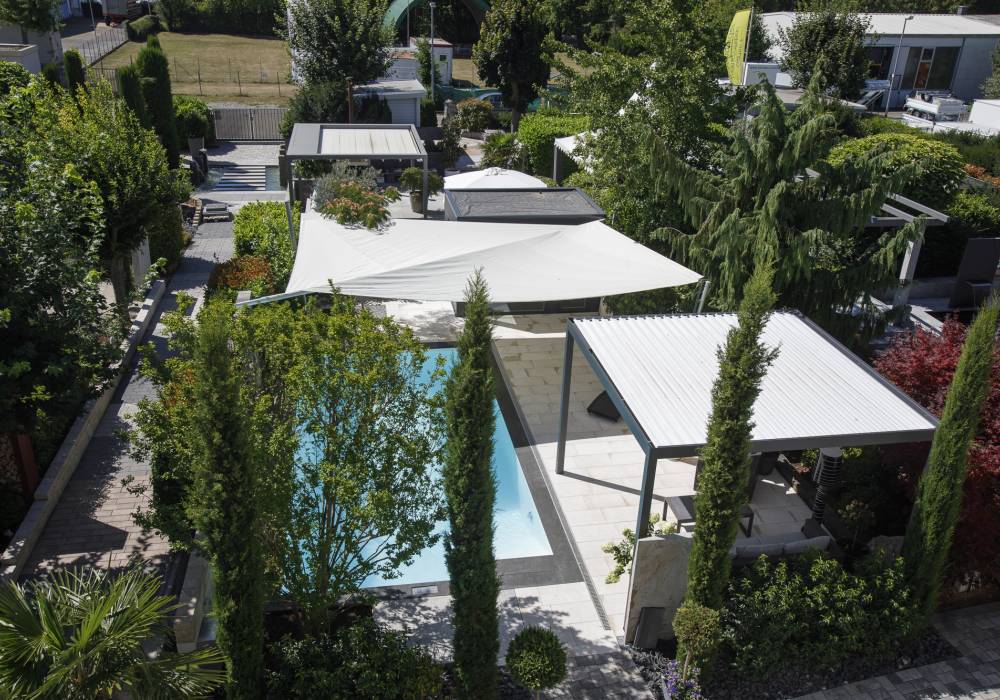 Schaugarten Beschattung