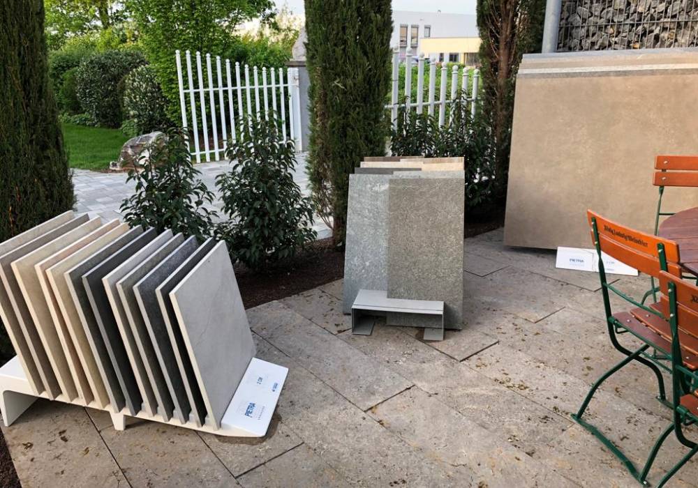 Terrassenplatten Ausstellung und Schaugarten